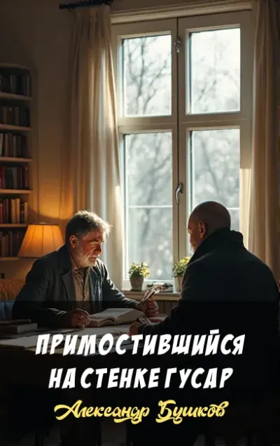 Примостившийся на стенке гусар