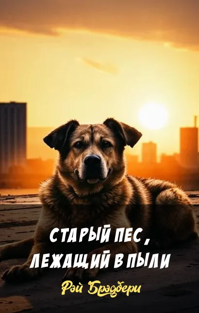 Подробнее о Старый пес, лежащий в пыли