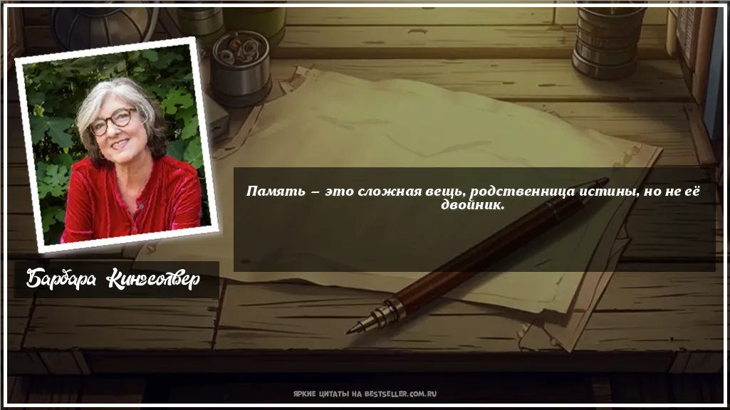 Картинка с цитатой - 'Память — это сложная вещь,...'