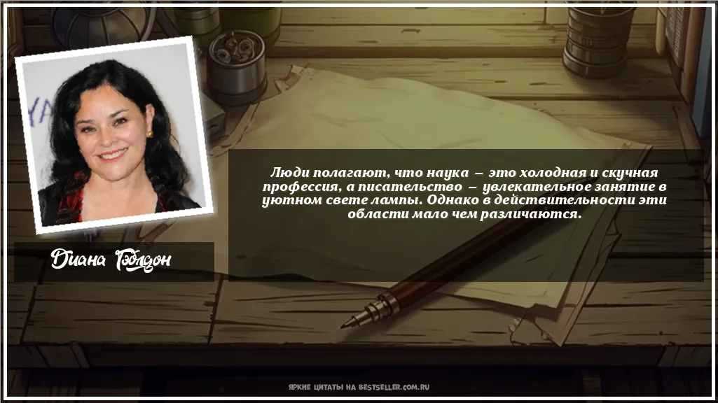 Картинка с цитатой — Люди полагают, что наука — это...