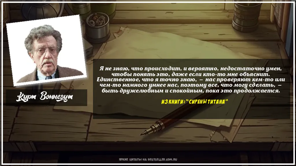 Картинка с цитатой - 'Я не знаю, что происходит, и...'