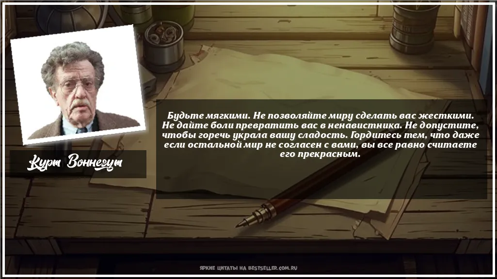 Картинка с цитатой - 'Будьте мягкими. Не позволяйте миру...'