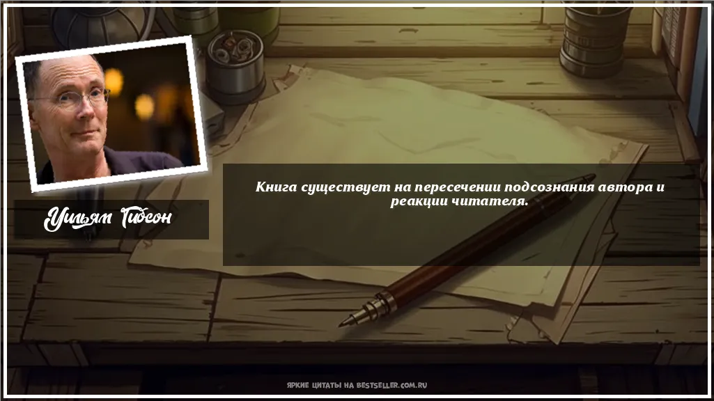 Картинка с цитатой - 'Книга существует на пересечении...'