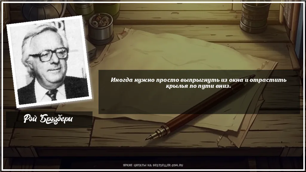 Картинка с цитатой - 'Иногда нужно просто выпрыгнуть из...'