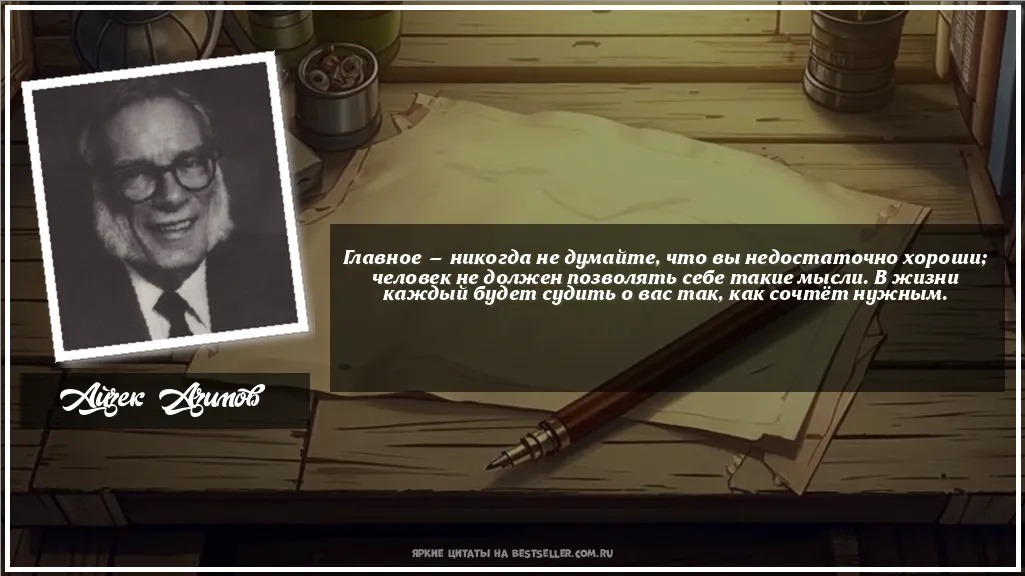 Картинка с цитатой - 'Главное — никогда не думайте, что вы...'