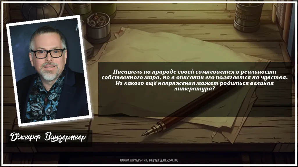 Картинка с цитатой — Писатель по природе своей...