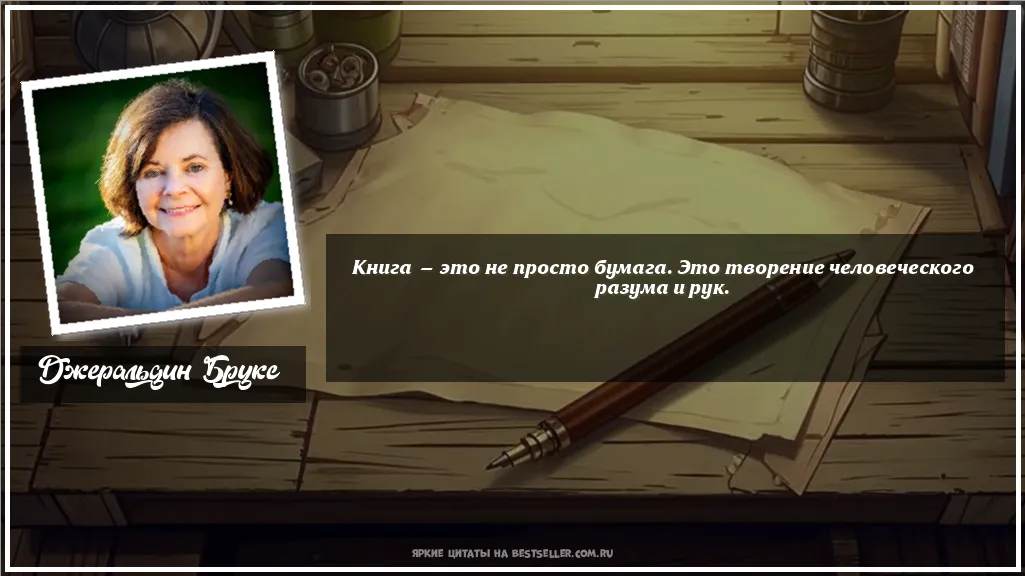 Картинка с цитатой — Книга — это не просто бумага. Это...