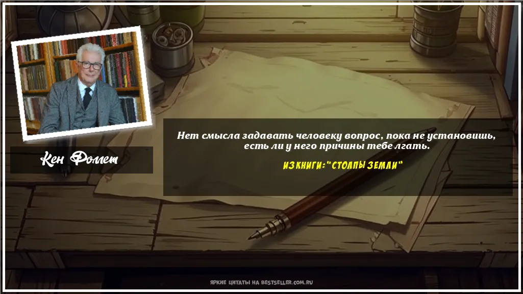 Картинка с цитатой — Нет смысла задавать человеку вопрос,...