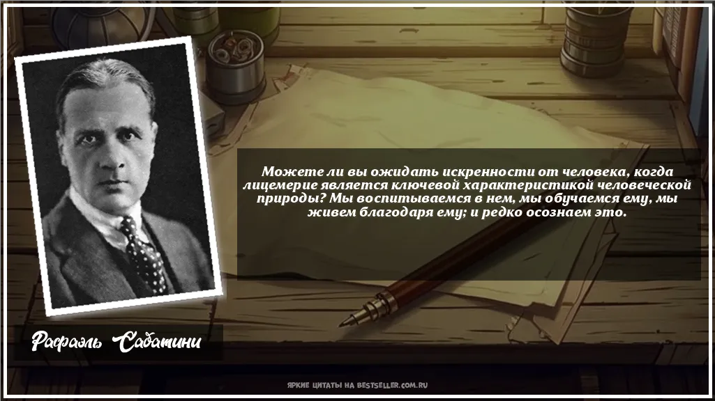 Картинка с цитатой - 'Можете ли вы ожидать искренности от...'