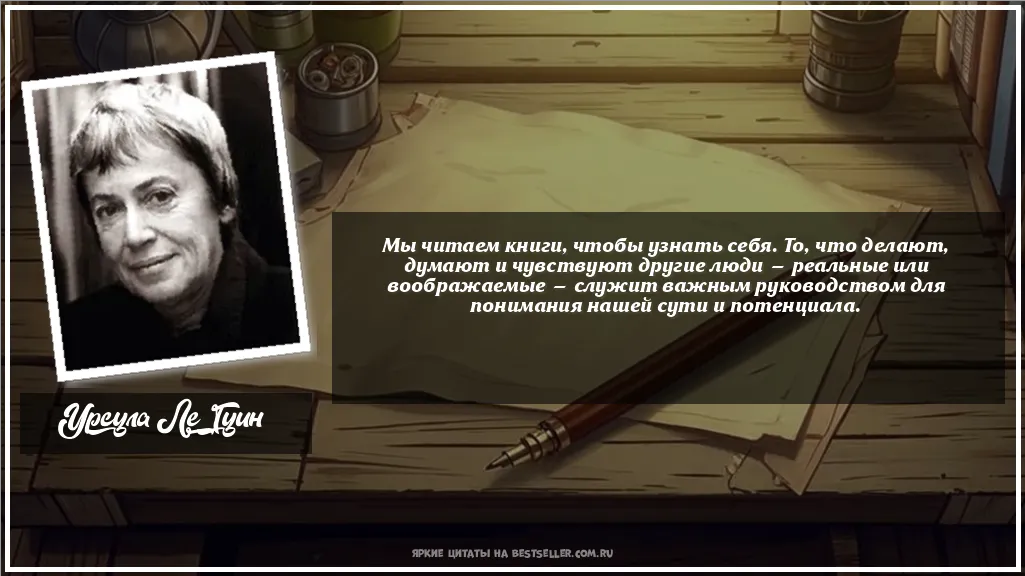 Картинка с цитатой - 'Мы читаем книги, чтобы узнать себя....'