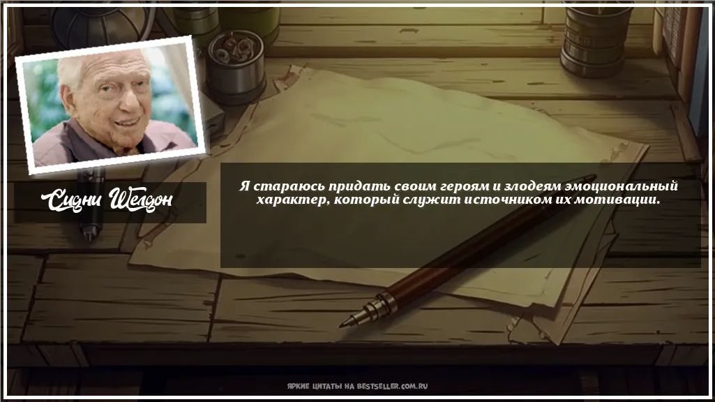 Картинка с цитатой - 'Я стараюсь придать своим героям и...'
