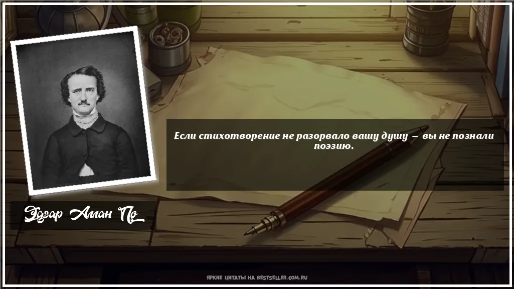 Картинка с цитатой - 'Если стихотворение не разорвало вашу...'