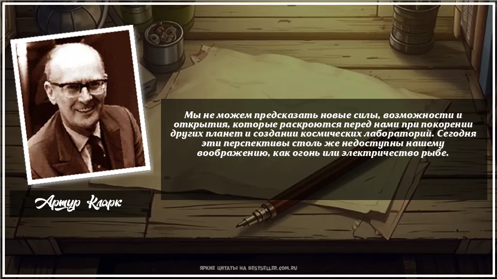 Картинка с цитатой - 'Мы не можем предсказать новые силы,...'