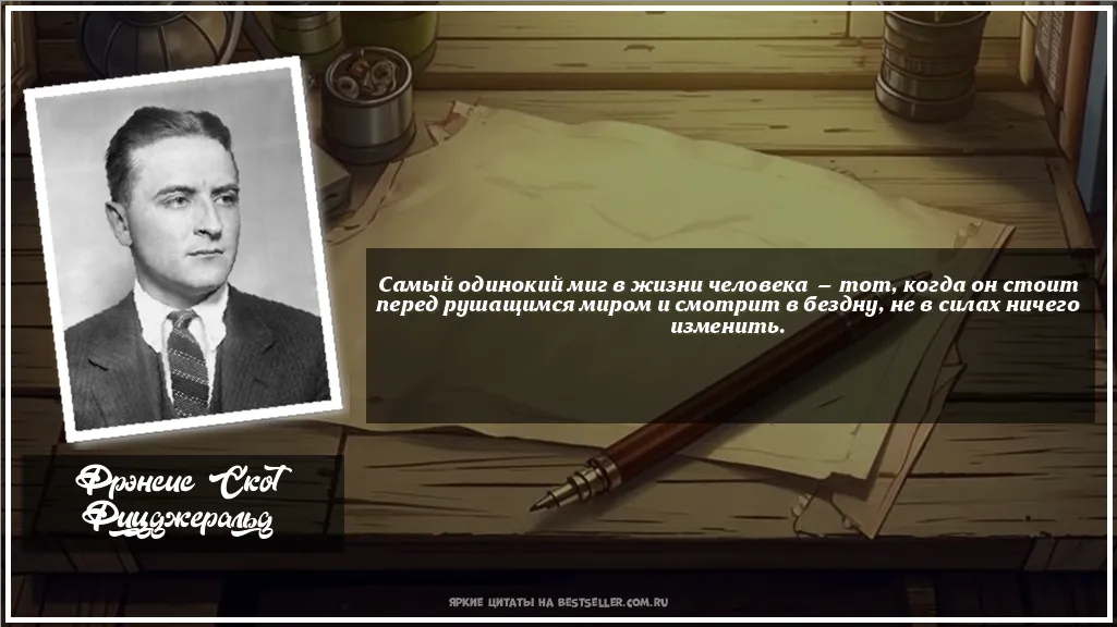 Картинка с цитатой — Самый одинокий миг в жизни человека...