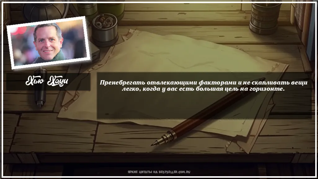 Картинка с цитатой - 'Пренебрегать отвлекающими факторами...'