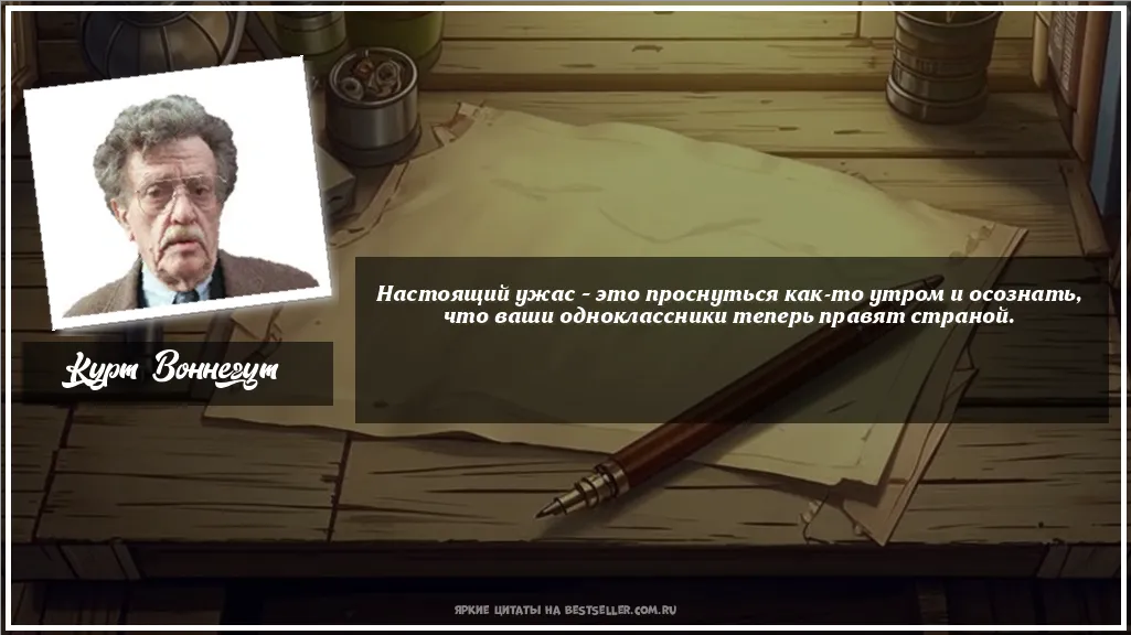 Картинка с цитатой - 'Настоящий ужас – это проснуться...'