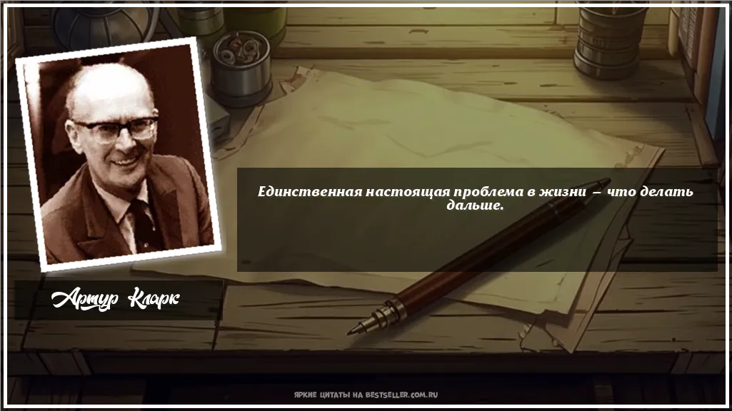 Картинка с цитатой - 'Единственная настоящая проблема в...'