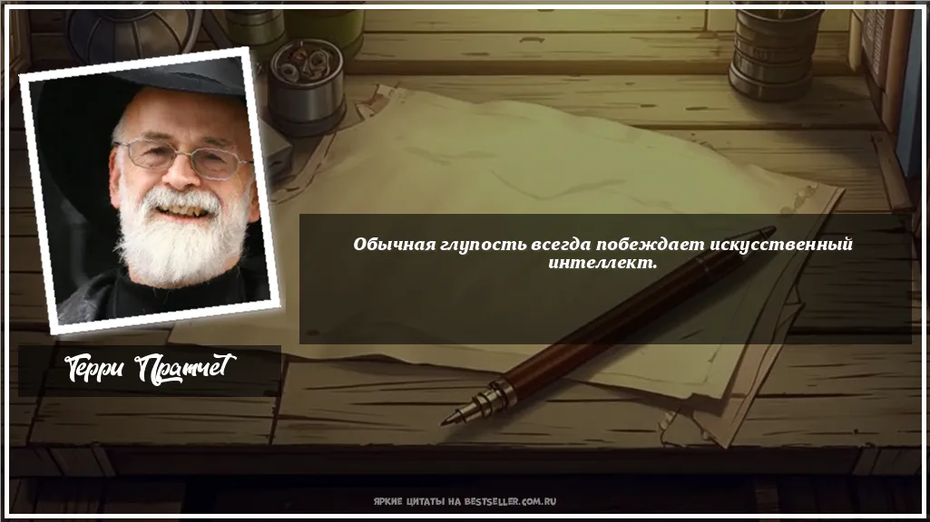 Картинка с цитатой - 'Обычная глупость всегда побеждает...'