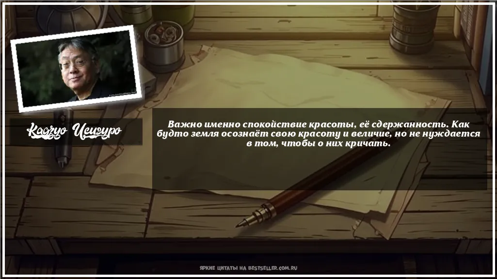 Картинка с цитатой - 'Важно именно спокойствие красоты, её...'