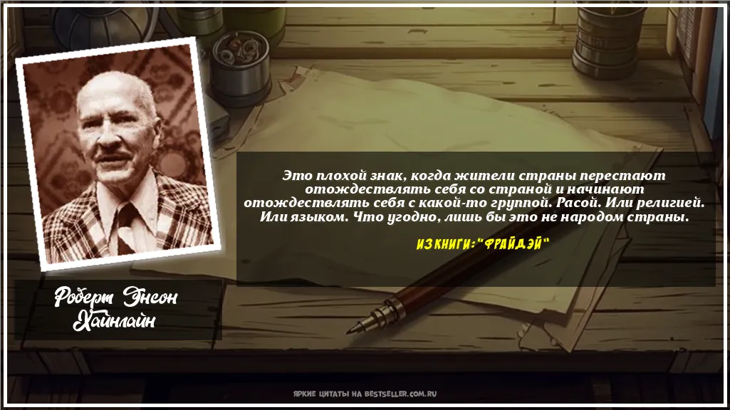 Картинка с цитатой - 'Это плохой знак, когда жители страны...'