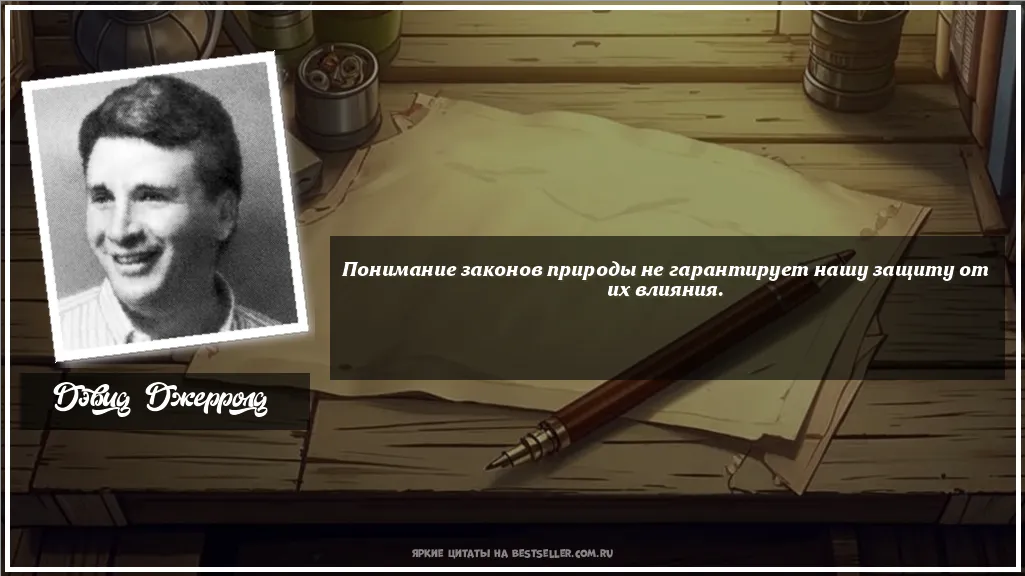 Картинка с цитатой - 'Понимание законов природы не...'