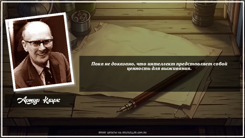Картинка с цитатой - 'Пока не доказано, что интеллект...'
