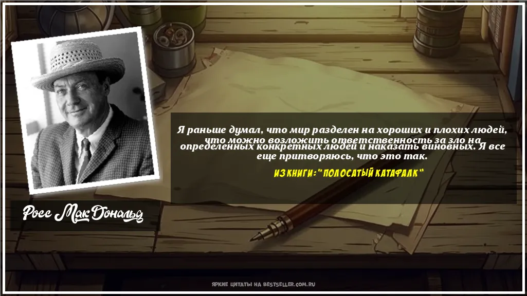 Картинка с цитатой - 'Я раньше думал, что мир разделен на...'