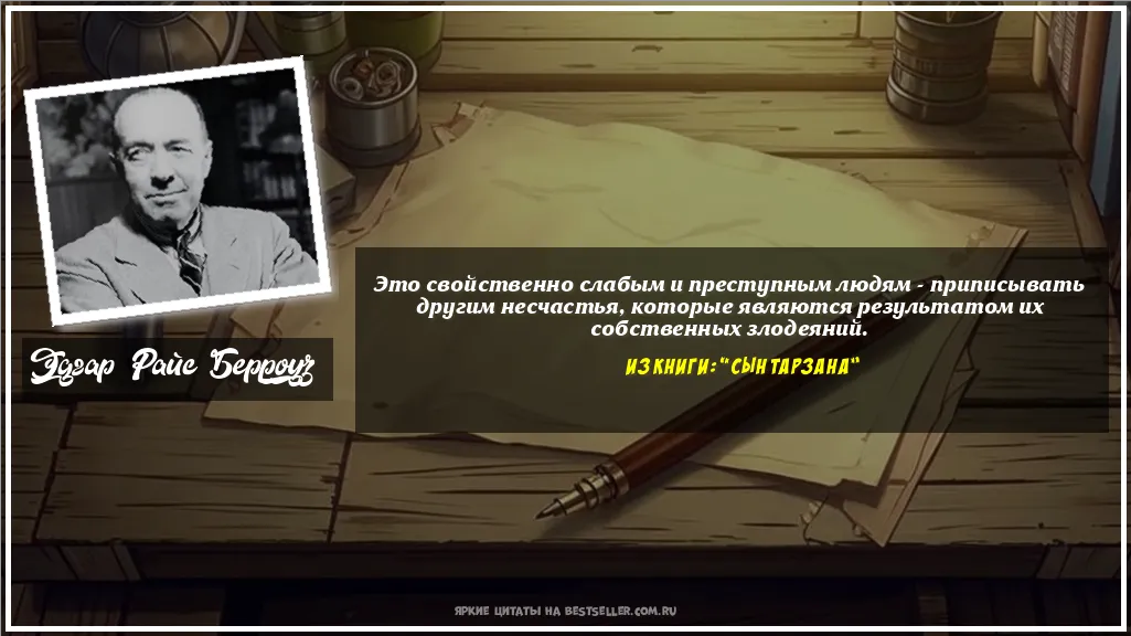 Картинка с цитатой - 'Это свойственно слабым и преступным...'