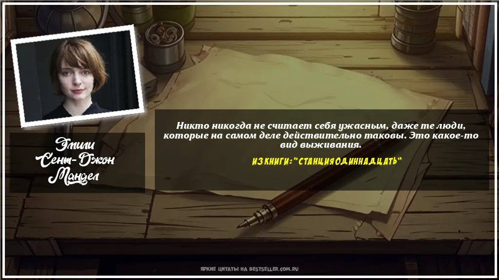 Картинка с цитатой - 'Никто никогда не считает себя...'
