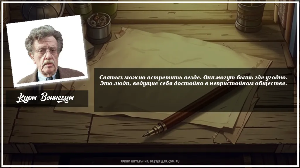 Картинка с цитатой - 'Святых можно встретить везде. Они...'