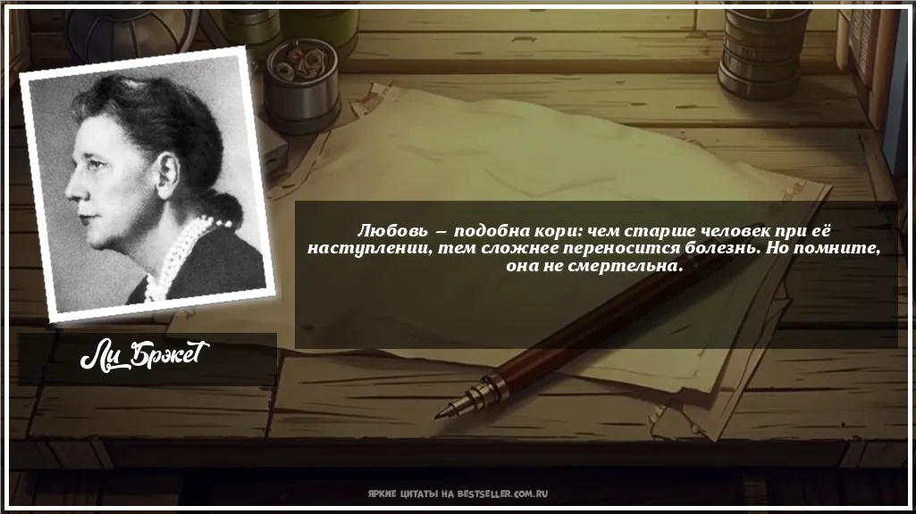 Картинка с цитатой - 'Любовь — подобна кори: чем старше...'