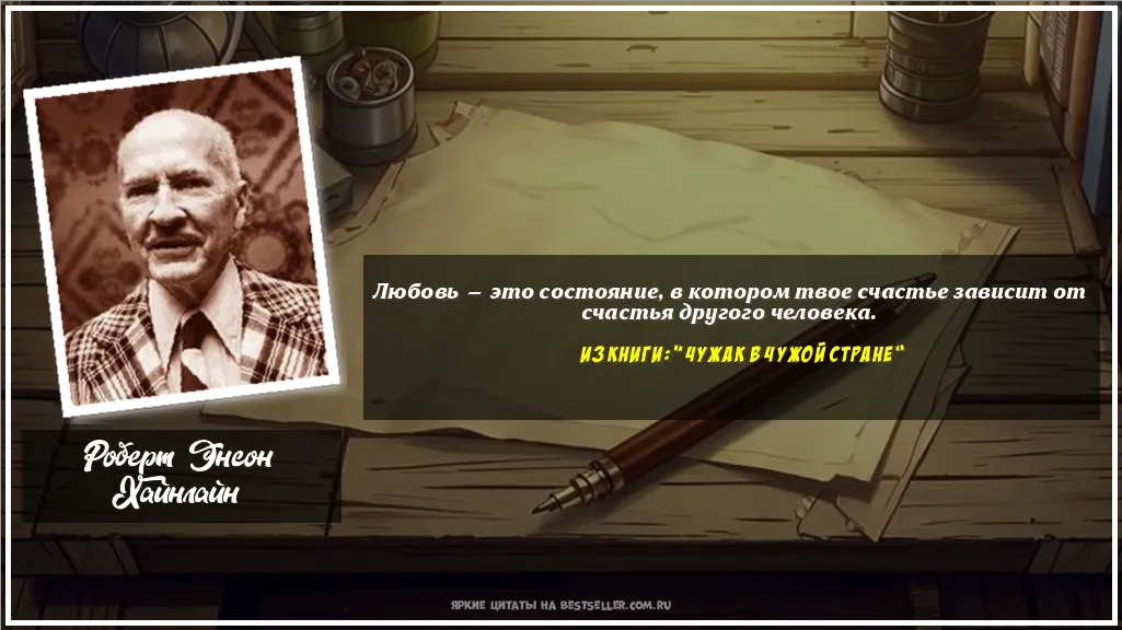Картинка с цитатой - 'Любовь — это состояние, в котором...'