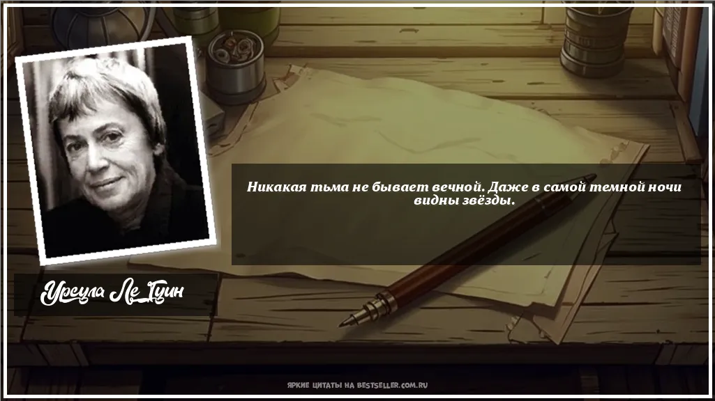 Картинка с цитатой - 'Никакая тьма не бывает вечной. Даже...'