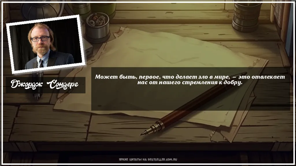 Картинка с цитатой - 'Может быть, первое, что делает зло в...'