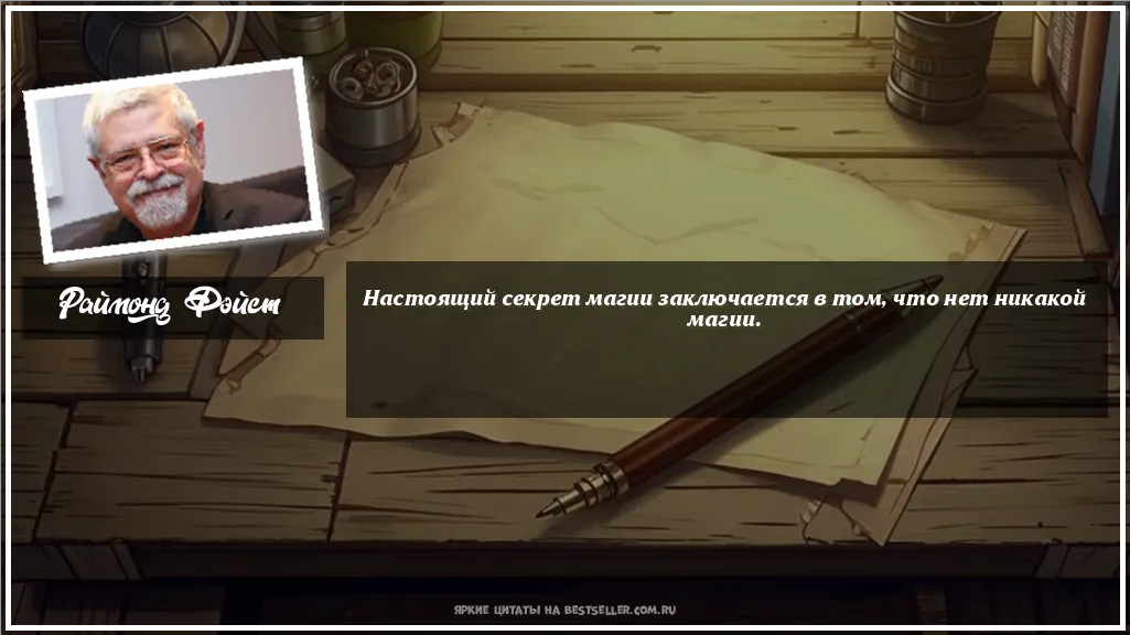 Картинка с цитатой - 'Настоящий секрет магии заключается в...'