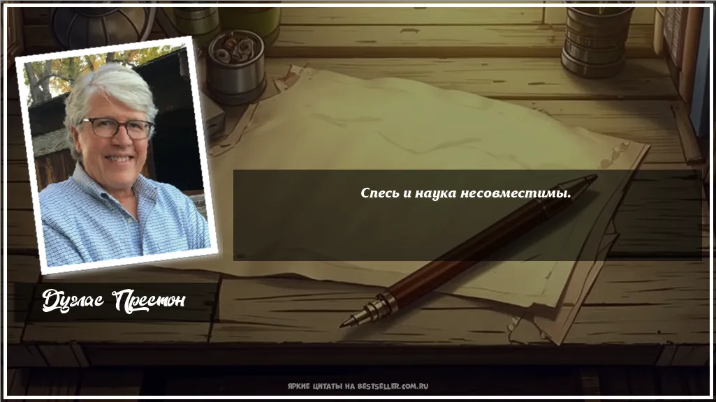 Картинка с цитатой - 'Спесь и наука несовместимы.'