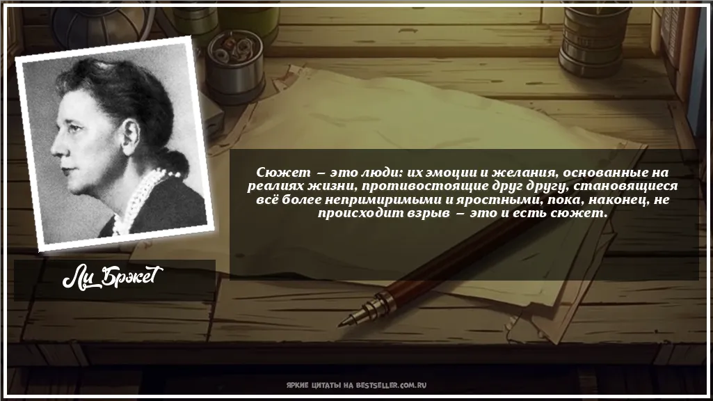 Картинка с цитатой - 'Сюжет — это люди: их эмоции и...'