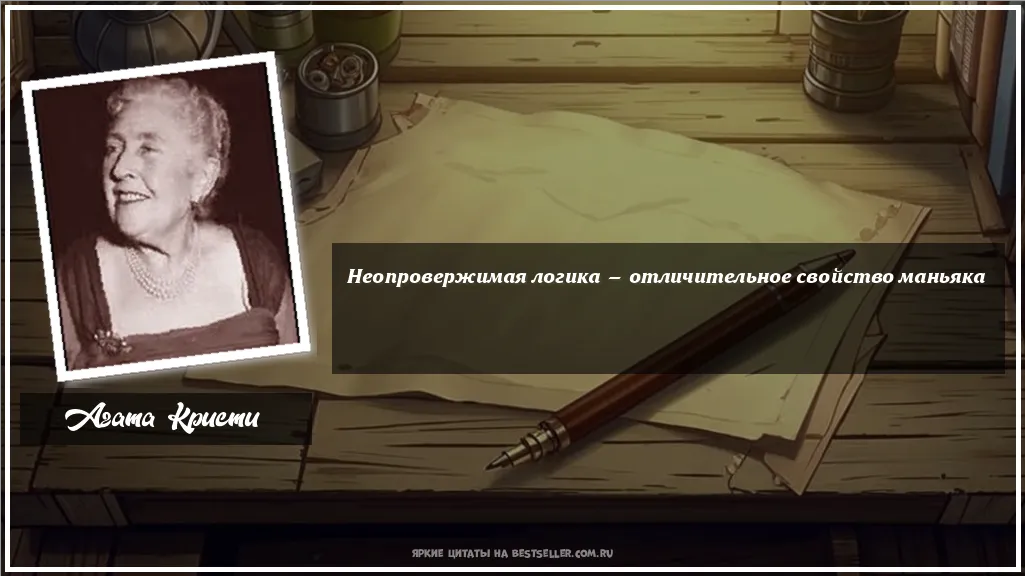 Картинка с цитатой - 'Неопровержимая логика —...'