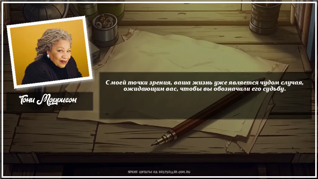 Картинка с цитатой - 'С моей точки зрения, ваша жизнь уже...'