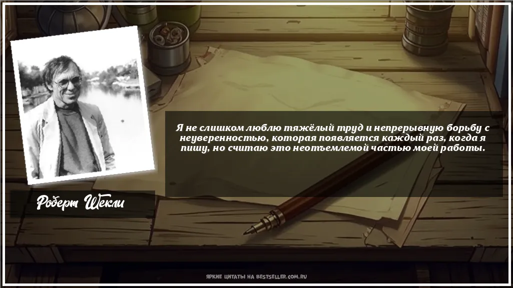 Картинка с цитатой - 'Я не слишком люблю тяжёлый труд и...'