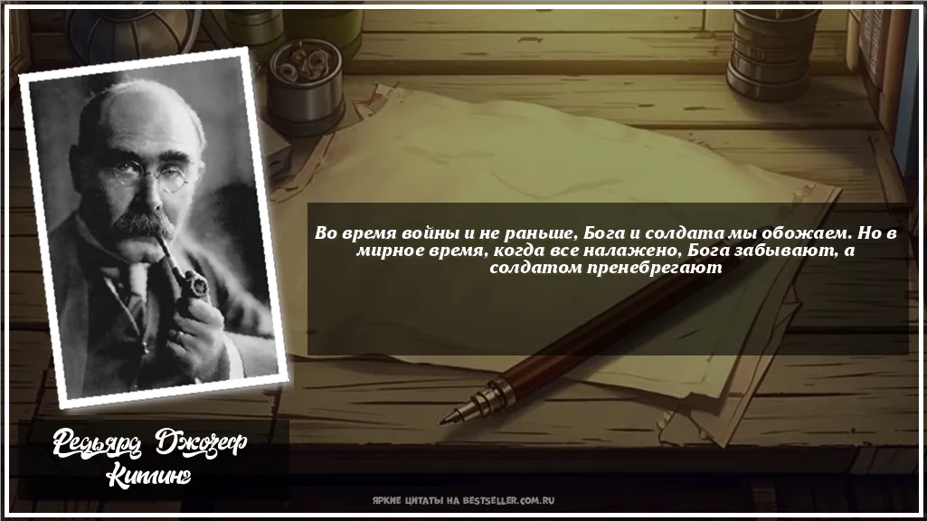 Картинка с цитатой - 'Во время войны и не раньше, Бога и...'