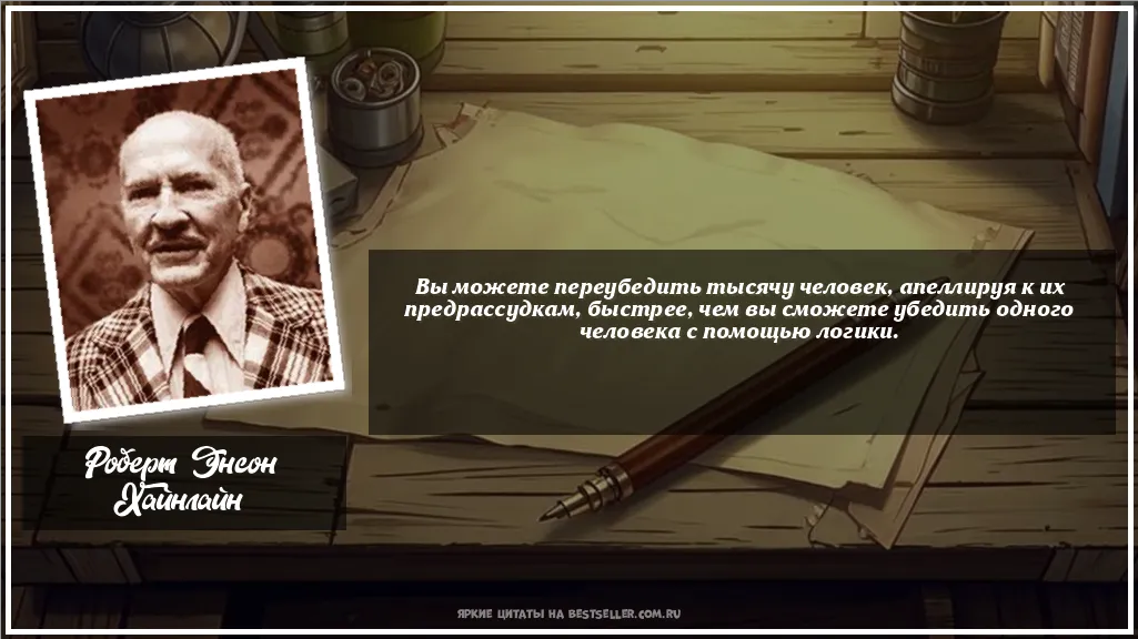 Картинка с цитатой - 'Вы можете переубедить тысячу...'