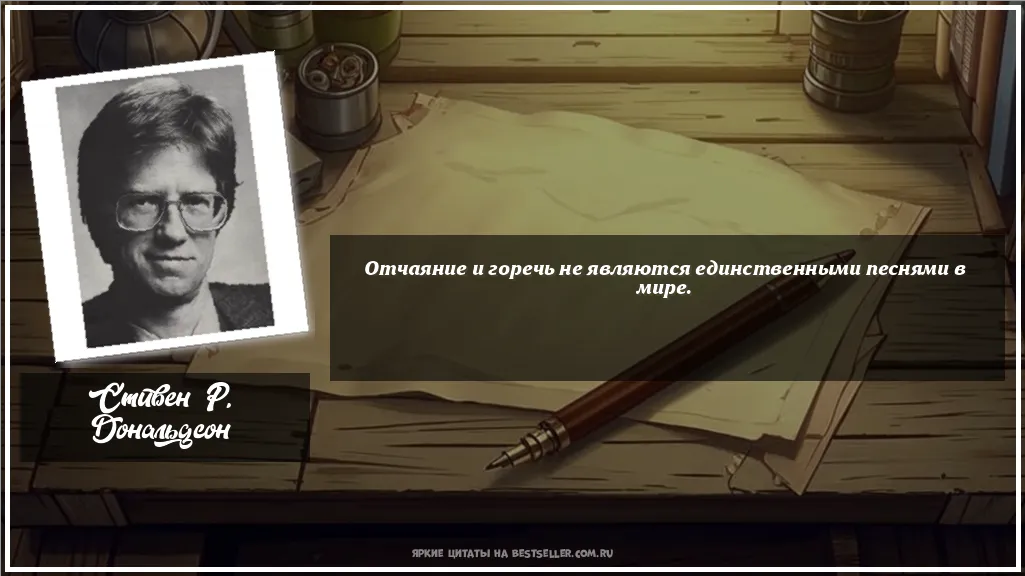 Картинка с цитатой - 'Отчаяние и горечь не являются...'