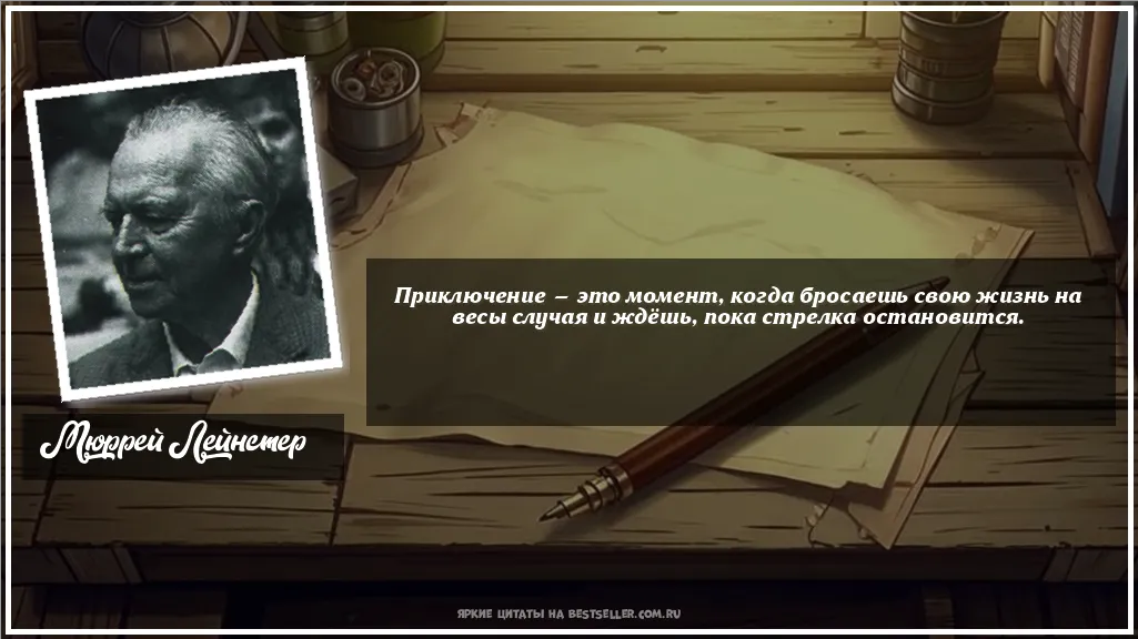 Картинка с цитатой — Приключение — это момент, когда...