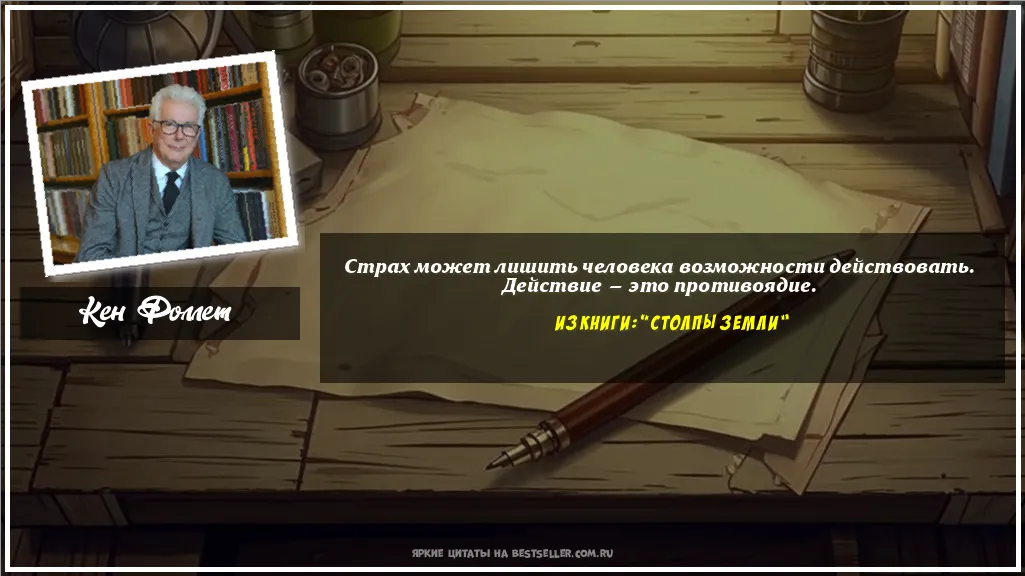 Картинка с цитатой - 'Страх может лишить человека...'