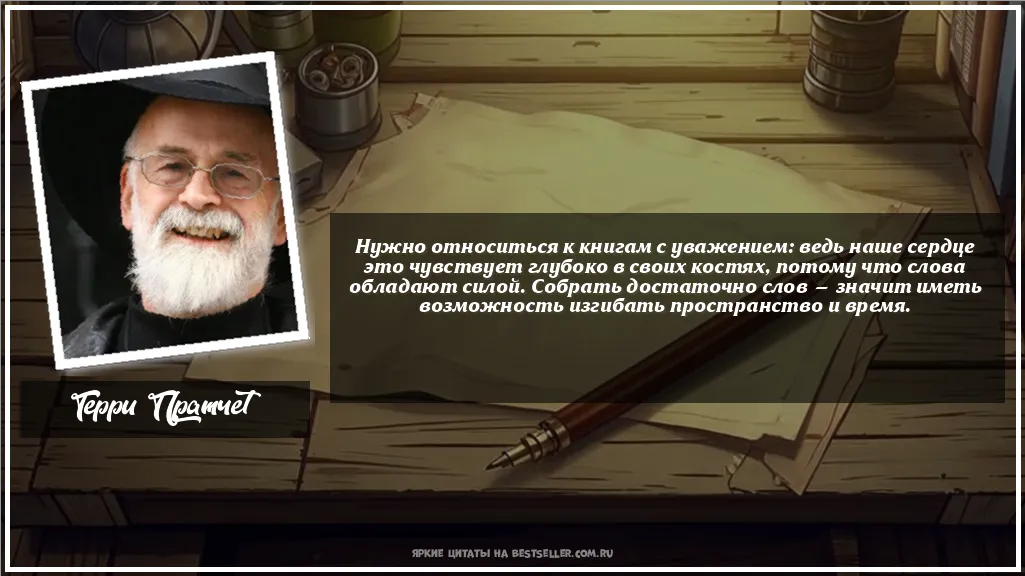 Картинка с цитатой - 'Нужно относиться к книгам с...'