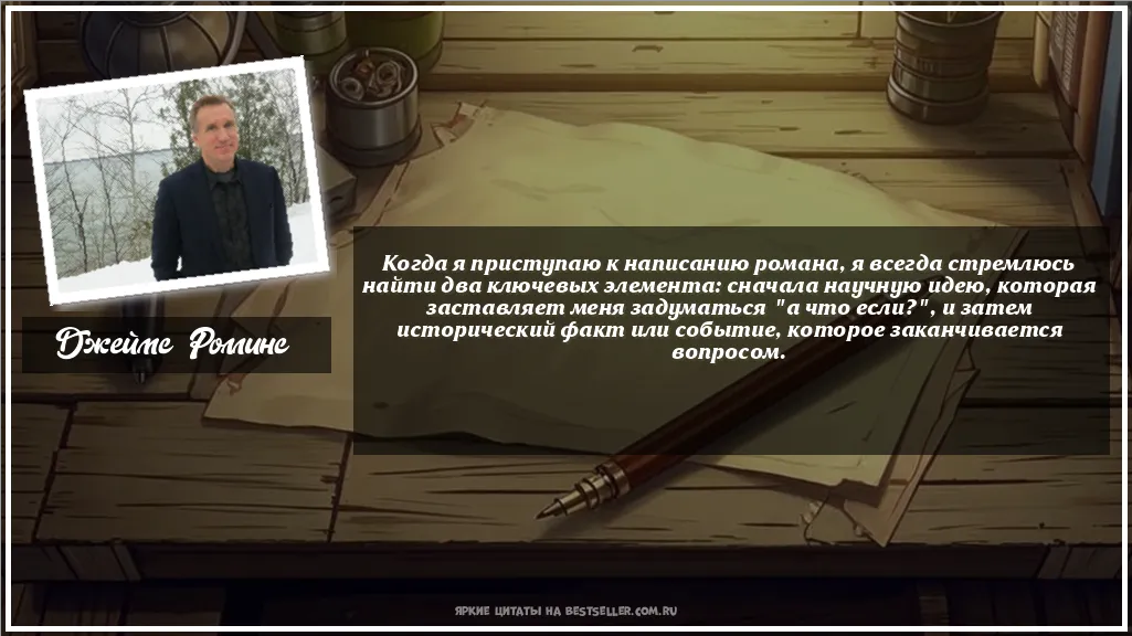 Картинка с цитатой - 'Когда я приступаю к написанию...'