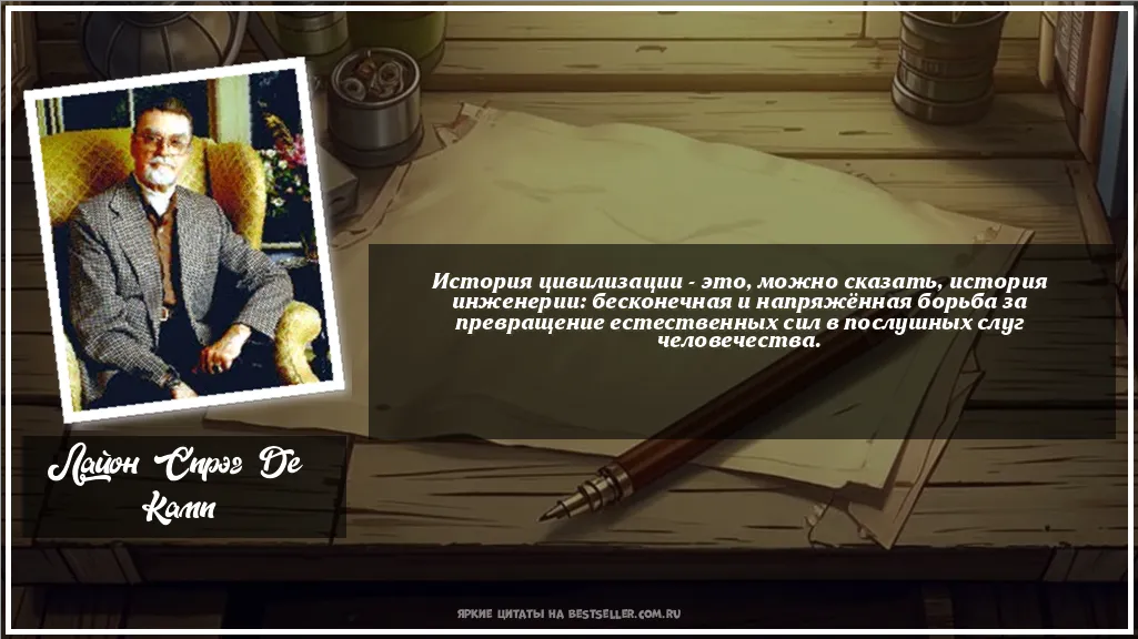 Картинка с цитатой - 'История цивилизации - это, можно...'