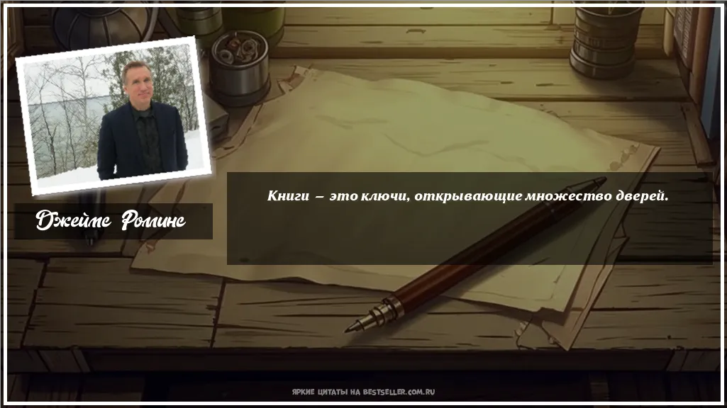 Картинка с цитатой - 'Книги — это ключи, открывающие...'