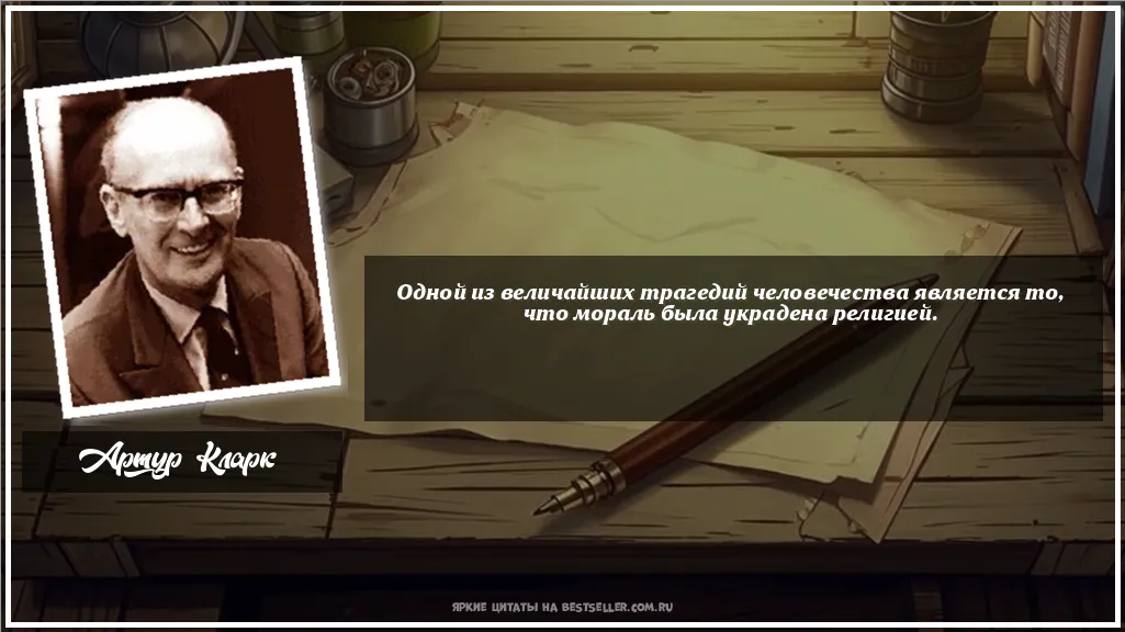 Картинка с цитатой - 'Одной из величайших трагедий...'
